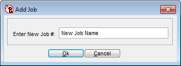 Add a Job add job screen