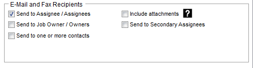 Email and Fax advanced options Email and Fax advanced